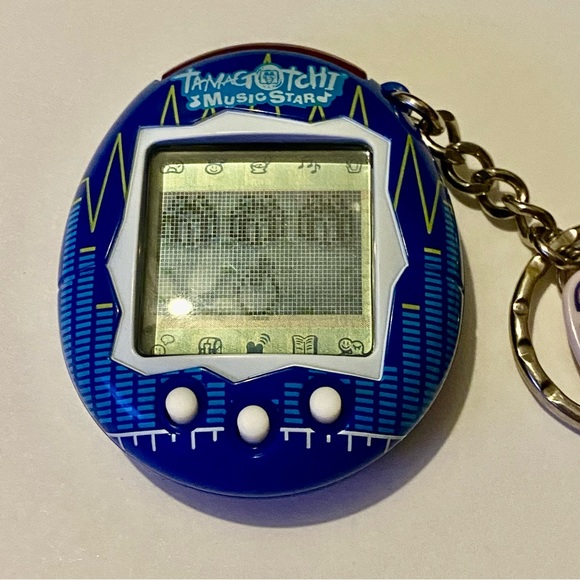 ✨ Tamagotchi Connection V6 2004 Original Music Star Bar Frequency Electric Blue - Picture 4 of 11